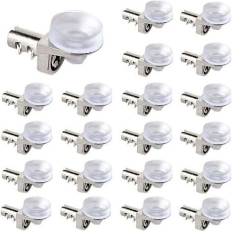 30 Pièces Cremaillere Etagere,Taquets Pour étagères Chevilles d'étagère de Placard de Remplacement,Supports D'étagères de Cuisine, Supports Pour étagère,Bibliothèque,Placard réglables