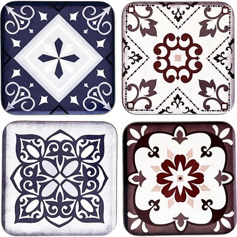 Set de 4 dessous de verres Déco Carrelage (1/3)