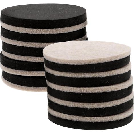 Patins antidérapants pour pieds de chaise, 10 ronds en feutre, (1/5)