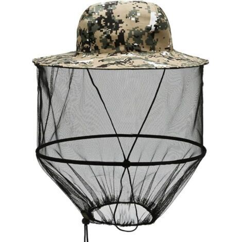Chapeau d'Apiculteur à Moustiquaire Anti-moustiques Avec Voile - Protection pour Jardinage en Extérieur, Jungle, Pêche - Pliable (1/5)