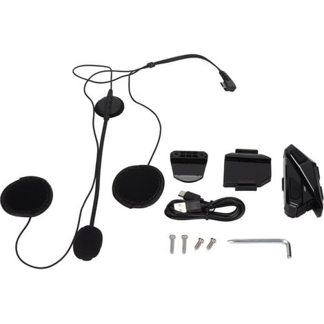 Écouteurs Bluetooth pour casque moto, réduction de bruit, étanches, réponse automatique, radio FM, sans fil (1/5)
