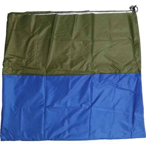 Tapis de plage imperméable et anti-sable pour camping et pique-nique en extérieur - Double couleur vert bleu (1/5)
