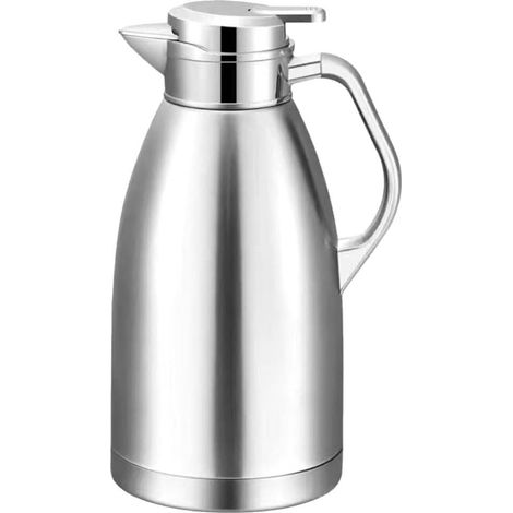 Coffee Thermal Carafe Stainless Steel Insulated Coffee Pot Double Walled Vacuum Thermal Pot Flask 2.3L Tea Pot Coffee Jug Water Dispenser for Hot Water Beverage (1/5)
