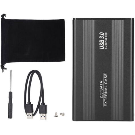 Boîtier Externe HDD/SSD USB 3.0 3TB, Plug & Play pour PC et Mac, Stockage Externe Portable