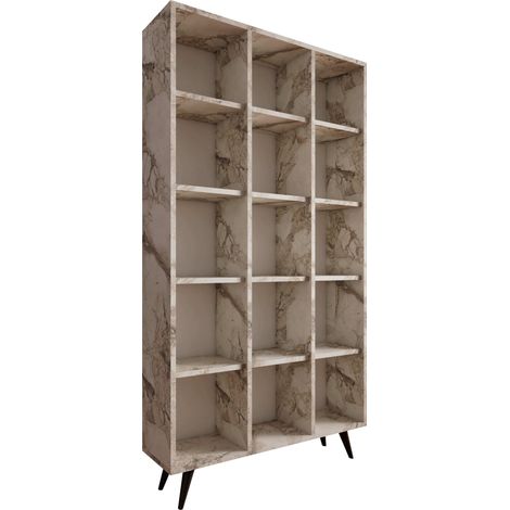 Holz Bücherregal "Zipa" 100 x 25 x 184 cm - Eiche