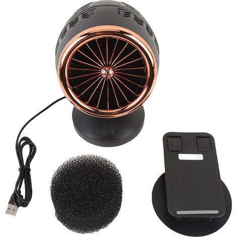 Hotte de cuisine portable avec filtre de refroidissement, base en alliage amovible, compacte, silencieuse, ventilateur d'extraction à 3 vitesses (1/5)