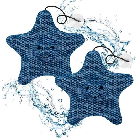 Absorbeurs de Piscine Réutilisables, 2 Pièce Absorbeur d'écume Spa, Réutilisable éponge Flottante Spa Anti Ecume, Éponge Absorbant l'huile, Piscine
