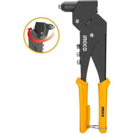 Ingco SHHR106 Rivettatrice manuale Testa girevole a 360 Gradi Corpo in lega di alluminio (1/7)
