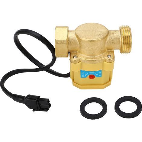 G3/4 Wasserdruckerhöhungspumpenschalter auf elektronischen Durchflussregler aus Messing, Hauswasserschutz (1/5)