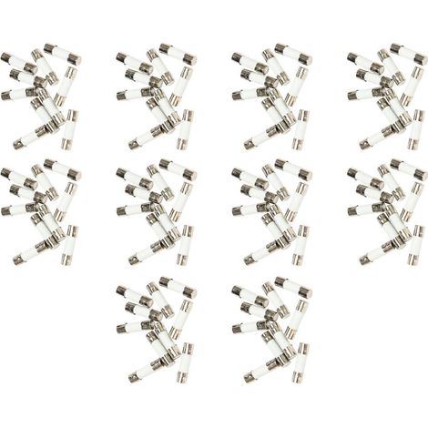 100Pcs 250V 0.5A 500mA Tubes de Fusibles Céramique à Coup Rapide 5mm X 20mm (1/5)
