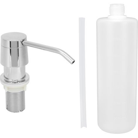 350-ml-Seifenspender für Waschbecken, Flüssiglotionpumpe, Badezimmer-Organizer-Behälter, praktisches Accessoire. (1/5)