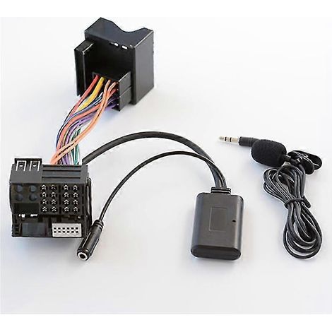 Câble adaptateur AUX pour autoradio/lecteur CD 307/407/RD4, avec Bluetooth et microphone. (1/5)