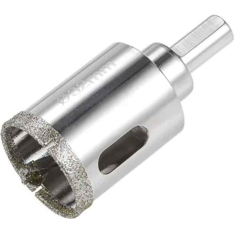 Foret Diamant Pour Verre - Pointe Centrale De Guidage - Diamètre 32 mm - Pour Carrelage Céramique Et Verre (1/5)
