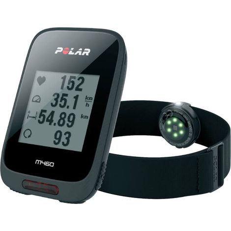 [NEUWERTIG] B-Ware Polar Fahrradcomputer M460 OH1 Sensor GPS Pulsmesser Trainingspartner schwarz (1/2)