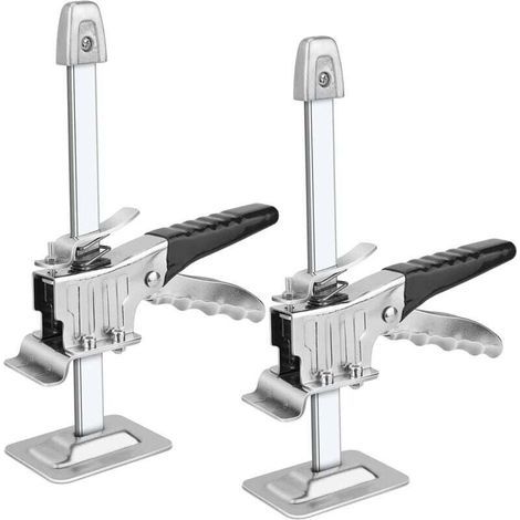 Lève-Plaques Manuel Outil de levage pour bras 2 pcs Outil De Serrage De Précision Du Bras Cric Multifonction pour Portes Fenêtres Armoires Placards (1/5)
