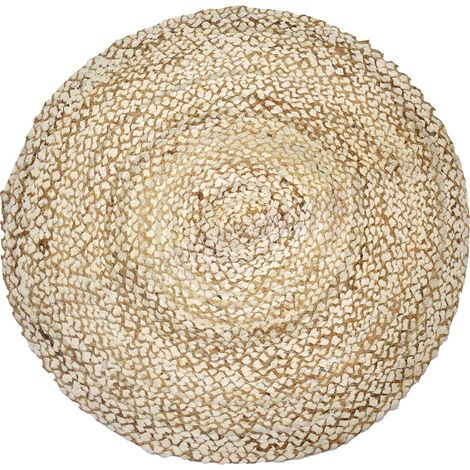 Signes Grimalt Tappeto rotondo in iuta  Decorazione rustica e boho - 90 cm