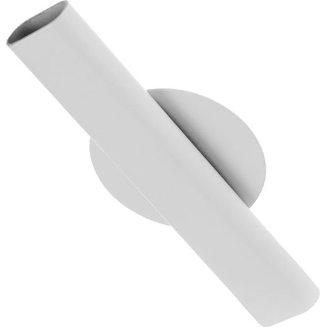Vase mural adhésif blanc, petit tube métallique pour plantes suspendues (1/5)