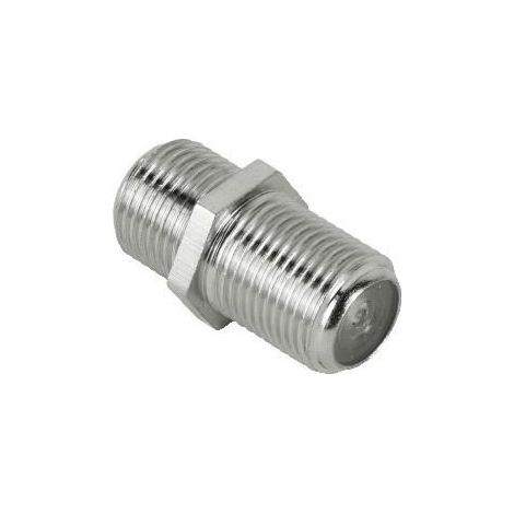 Adaptateur d'antenne - HAMA - Coupleur câble satellite - F-Fiches femelle - Blindé - Gris