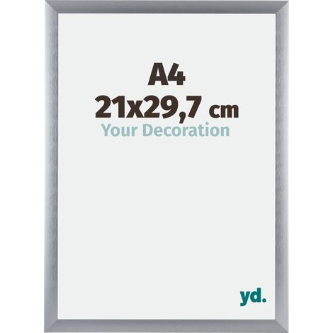 yd. - Cadre photo A4 21x29.7 - Argent Brosse - Aluminium - Tucson (1/5)