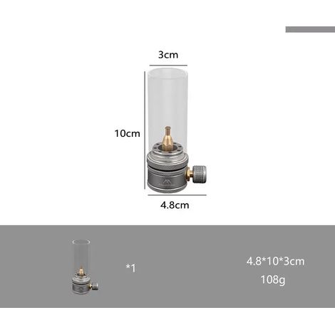 Ensemble de lampes à gaz d'extérieur pour randonneurs, pique-niques et camping, lampe d'ambiance décorative rétro, lampe de bureau créative pour table de chevet, réchauds de cuisine portables (1/5)