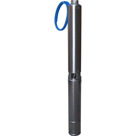 Pompe immergée 4'' 1,1kW triphasée – Débit 2,7m³/h – Hauteur de refoulement 80m – Acier inoxydable AISI 304 – Orlando