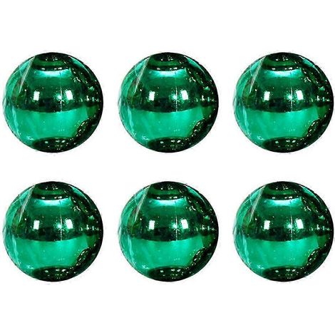 Lot de 6 boules de Noël vertes de 8 cm - Décorations pour sapin de Noël (1/5)