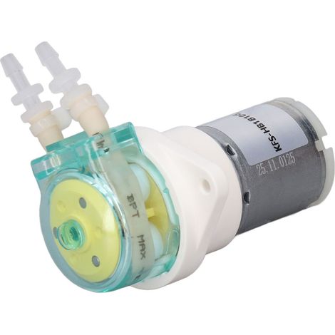 Kompakte 5W Niedrigfluss-Schlauchpumpe (122 ml/min) mit Zahnradantrieb, ideal für die hydroponische Laborkultur (12V). (1/5)