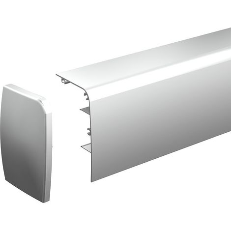 Bandeau de finition avec embouts pour SLID'UP 1000 en pose murale - 1,95 m