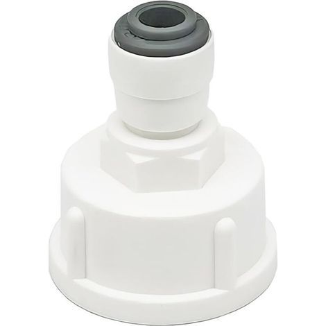 Connecteur de conduite d'eau pour réfrigérateur, connecteur rapide 1/4" converti en connecteur femelle 3/4", double joint, connecteur rapide pour filtre à eau (1/5)