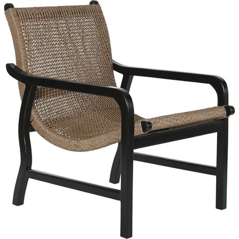 Butaca Teca Fibra Sintetica 66X80X90 Negro