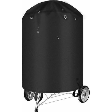 Housse de Barbecue 22 Pouces pour Grill à Charbon ou Gaz – Imperméable, Anti-UV, avec Cordon de Serrage, Crochets et Boucles (1/5)