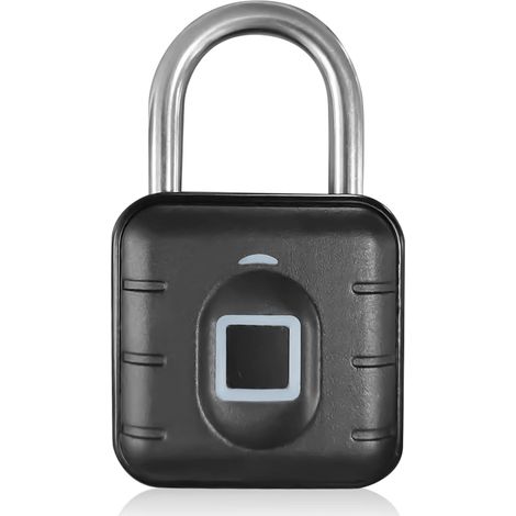 Cadenas à empreintes digitales résistants aux intempéries, verrouillage intelligent, chargement USB, multi-utilisateurs, sans clé Pour salle de gym, bagages (1/5)