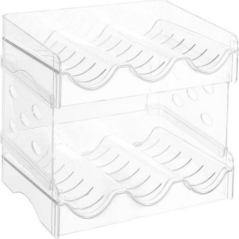 Porte-bouteilles, organisateur de réfrigérateur, étagère à boissons, rangement de cuisine transparent (1/5)