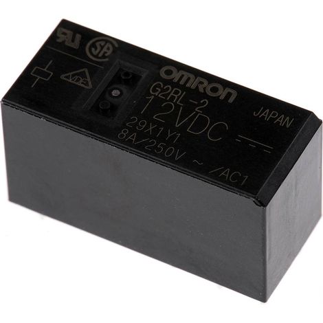 Omron G2RL-2-DC12 Power relè 12 V/DC 8 A 2 scambi 1 pz. Sacchetto (1/3)