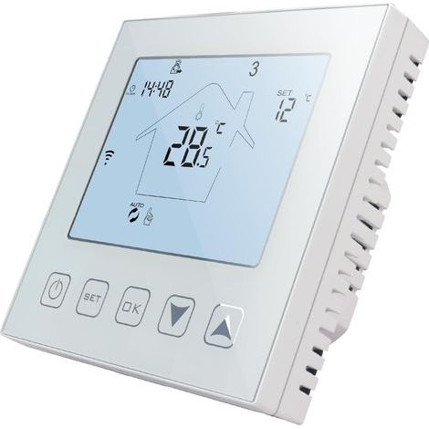 WLAN-Smart-Thermostat, 16-A-Elektro-Fußbodenheizung, programmierbar, Alexa-kompatibel, für Zuhause (1/5)