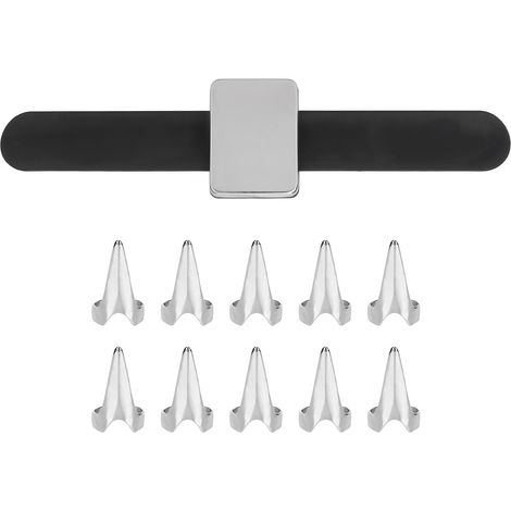 Bracelet magnétique avec bague de séparation capillaire, outil professionnel pour salon ou maison, épingle à cheveux et accessoire de coiffure. (1/5)