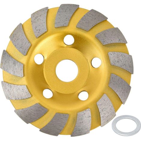 Betonschleifscheibe mit Turbo-Diamantsegmenten, Topfscheibe für schnelles Schneiden an Mauerwerksschleifern, 125 mm