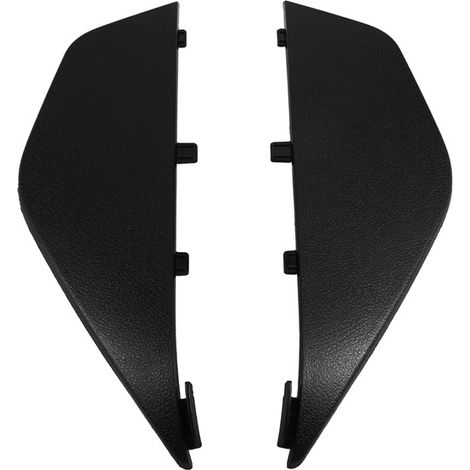1 pair. Color: Black. Material: Plastic. Black side adjustment covers for seat height adjustment (left and right).
