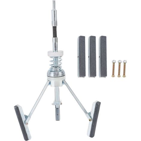 Outil de rodage de cylindre moteur Déglaceur réglable de 5 à 16,5 cm de diamètre avec 3 pierres supplémentaires, grain 220, pour le rodage des cylindres moteur (7,6 cm). (1/4)