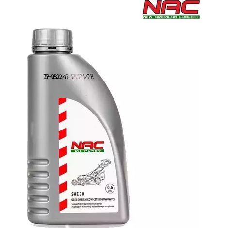 Olio per tosaerba a 4 tempi NAC SAE 30 0,6 l
