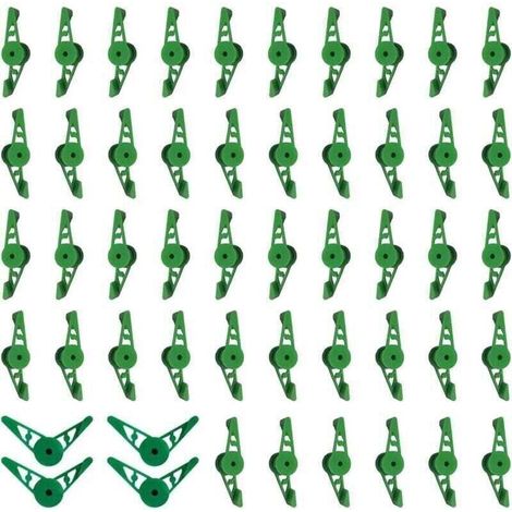 Lot de 40 clips de cintreuse réglables à 360 ° Clips d'entraînement pour les plantes en douceur et comme support de jardin Pour les pinces et plus encore (1/4)