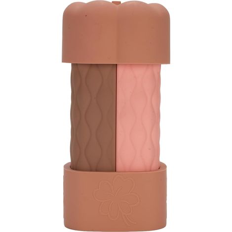 Lot de bouteilles de voyage en silicone anti-fuite - Joli récipient de voyage avec large ouverture et forme de citrouille pour l'extérieur - Design compact pour un remplissage facile (série (1/5)