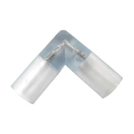 Luccika 1 connecteur d'angle pour tubes led 13 mm transparent jonction IP65 pour tube lumineux 220V AC