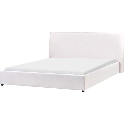 Bed Velvet LAVAUR 180 x 200 cm (EU Super King) Off-White