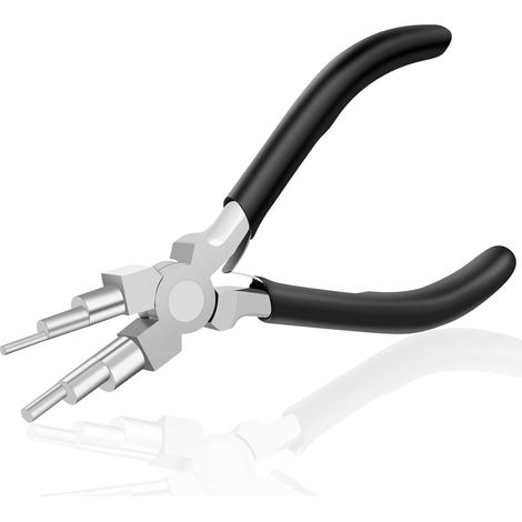 6 in 1 Round Nose Pliers for Jewelry Making, Wire Wrapping, Loop Making, Forming Bends
