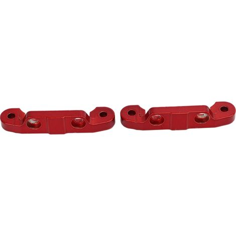 2 Pièces Bras de Suspension Avant/Arrière en Alliage Zinc 37.5mm pour Voitures RC 1/16 Modèles SCY 16101-16103 16201, Rouge Vif