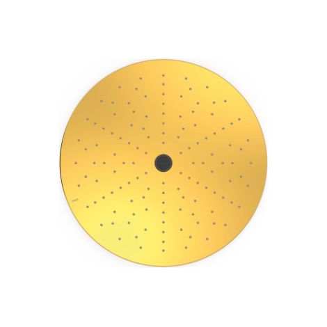 Pommeau de douche encastré au plafondAvec 2 types de jet (pluie/free flow) Or 24K - TRES 13495002OR