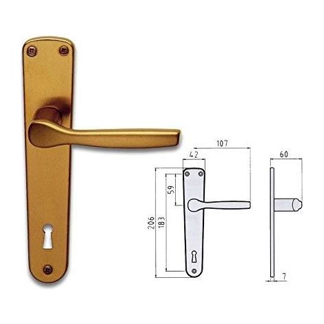 Ghidini 40008850453 Maniglia Alox Gabry Q8 Yale