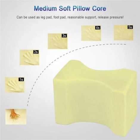 Coussin Genoux - Support Ergonomique Pour Dormir Sur Le Côté - Soulagement Douleurs Lombaires Et Articulaires - 1 Pièce (1/4)
