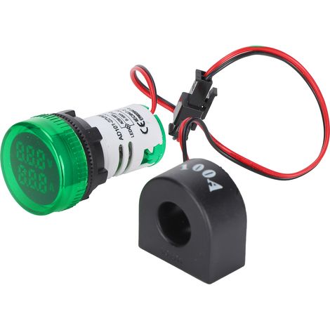 Indicateur de Signal Lumineux Universel 2 Affichages 60‑500V AC Vert AD101‑22VAM (1/5)